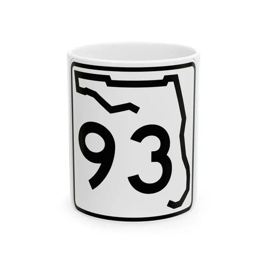 Florida 93 (Florida) (Road Sign) White Coffee Mug 11oz - Go Mug Yourself