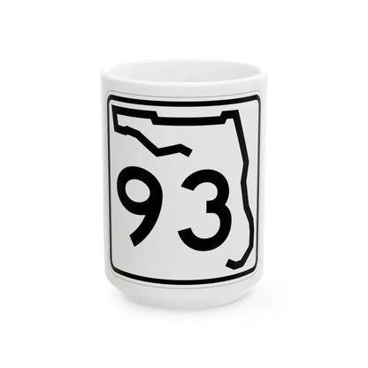 Florida 93 (Florida) (Road Sign) White Coffee Mug 15oz - Go Mug Yourself