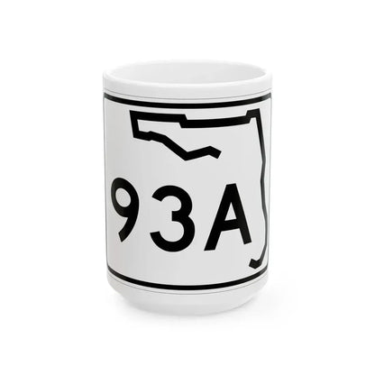 Florida 93A (Florida) (Road Sign) White Coffee Mug 15oz - Go Mug Yourself