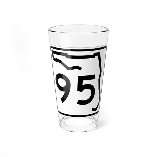 Florida 95 (Florida) (Road Sign) Pint Glass 16oz 16oz - Go Mug Yourself