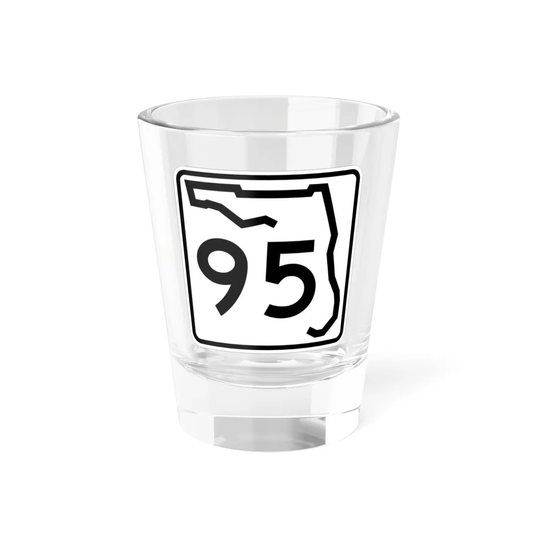 Florida 95 (Florida) (Road Sign) Shot Glass 1.5oz 1.5oz - Go Mug Yourself