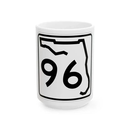 Florida 96 (Florida) (Road Sign) White Coffee Mug 15oz - Go Mug Yourself