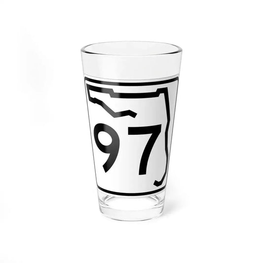 Florida 97 (Florida) (Road Sign) Pint Glass 16oz 16oz - Go Mug Yourself