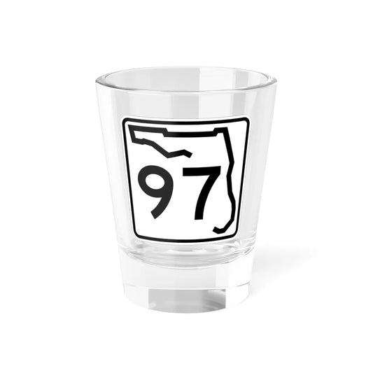Florida 97 (Florida) (Road Sign) Shot Glass 1.5oz 1.5oz - Go Mug Yourself