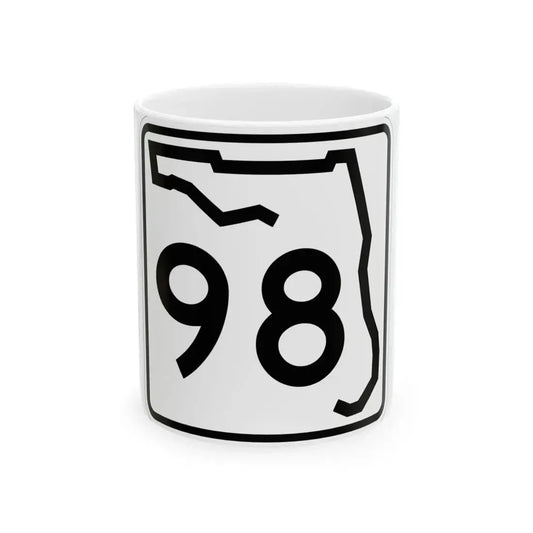 Florida 98 (Florida) (Road Sign) White Coffee Mug 11oz - Go Mug Yourself