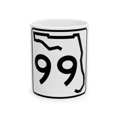 Florida 99 (Florida) (Road Sign) White Coffee Mug 11oz - Go Mug Yourself