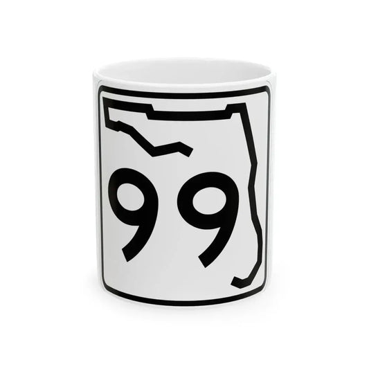 Florida 99 (Florida) (Road Sign) White Coffee Mug 11oz - Go Mug Yourself