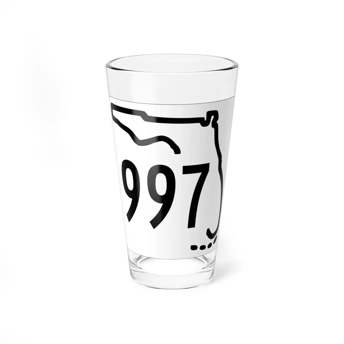 Florida 997 1955 (Florida) (Road Sign) Pint Glass 16oz 16oz - Go Mug Yourself