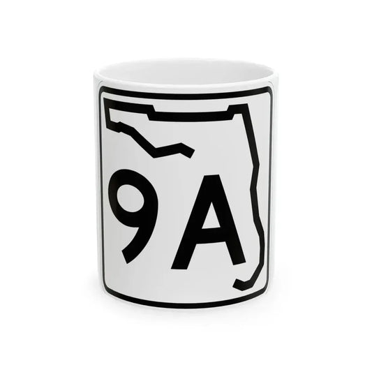 Florida 9A (Florida) (Road Sign) White Coffee Mug 11oz - Go Mug Yourself