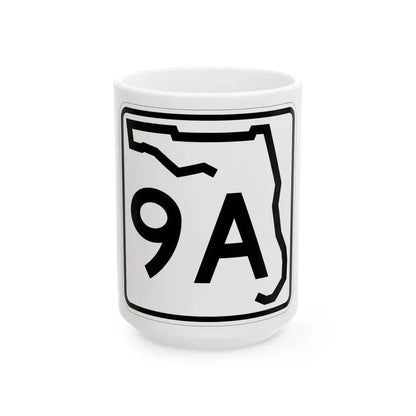 Florida 9A (Florida) (Road Sign) White Coffee Mug 15oz - Go Mug Yourself