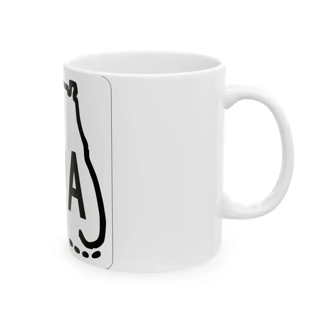 Florida A19A 1955 (Florida) (Road Sign) White Coffee Mug - Go Mug Yourself
