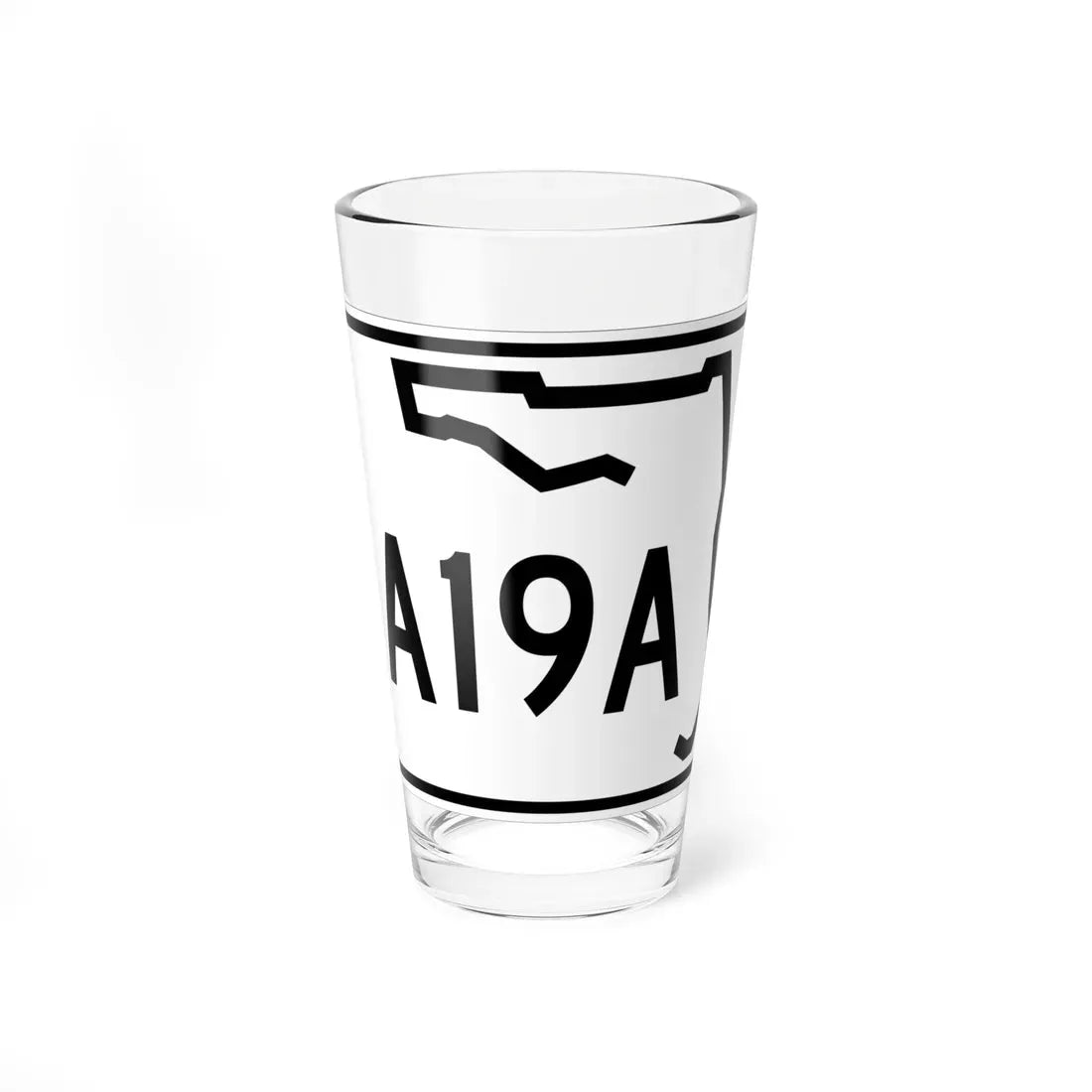 Florida A19A (Florida) (Road Sign) Pint Glass 16oz 16oz - Go Mug Yourself