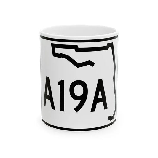 Florida A19A (Florida) (Road Sign) White Coffee Mug 11oz - Go Mug Yourself