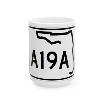 Florida A19A (Florida) (Road Sign) White Coffee Mug 15oz - Go Mug Yourself