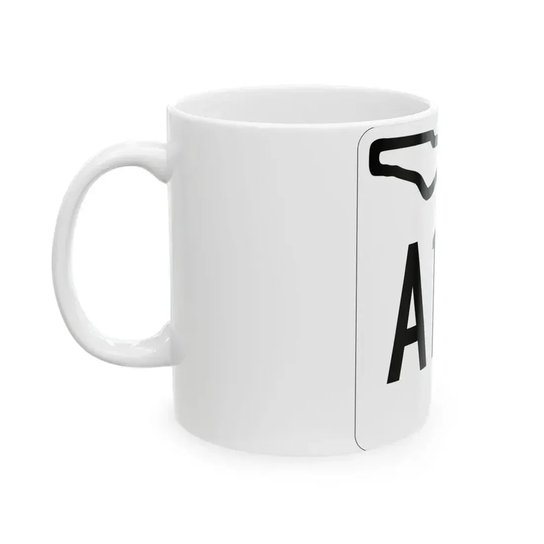 Florida A1A 1955 (Florida) (Road Sign) White Coffee Mug - Go Mug Yourself