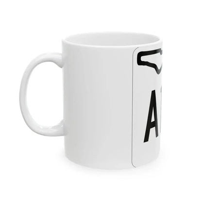 Florida A1A 1955 (Florida) (Road Sign) White Coffee Mug - Go Mug Yourself