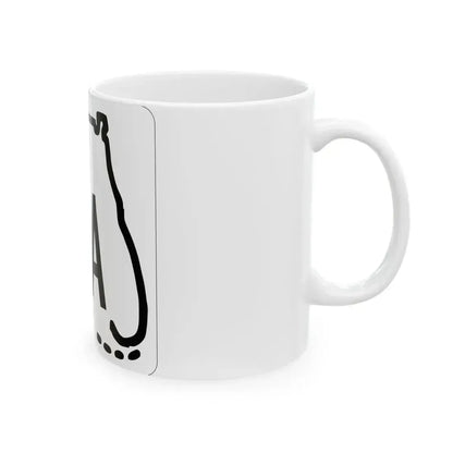 Florida A1A 1955 (Florida) (Road Sign) White Coffee Mug - Go Mug Yourself