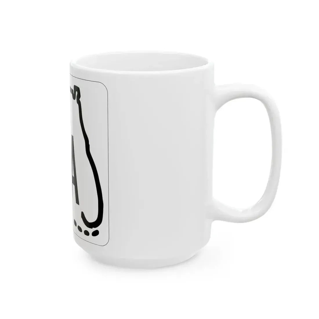 Florida A1A 1955 (Florida) (Road Sign) White Coffee Mug - Go Mug Yourself
