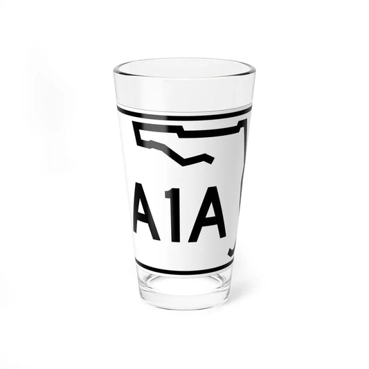 Florida A1A (Florida) (Road Sign) Pint Glass 16oz 16oz - Go Mug Yourself