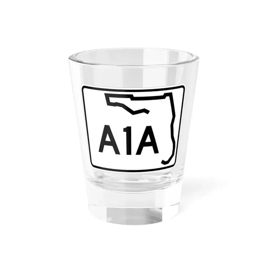 Florida A1A (Florida) (Road Sign) Shot Glass 1.5oz 1.5oz - Go Mug Yourself