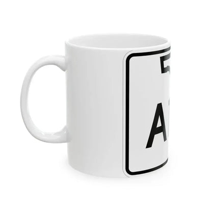 Florida A1A (Florida) (Road Sign) White Coffee Mug - Go Mug Yourself