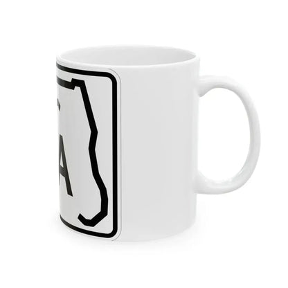 Florida A1A (Florida) (Road Sign) White Coffee Mug - Go Mug Yourself