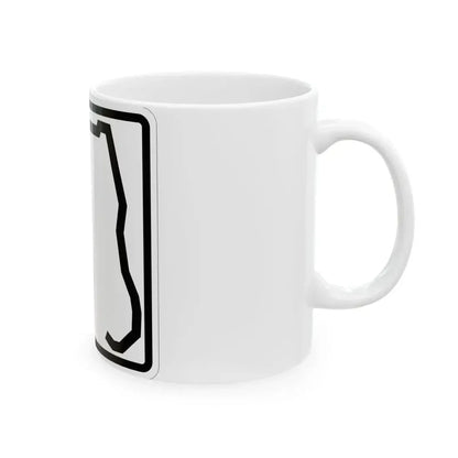 Florida blank (Florida) (Road Sign) White Coffee Mug - Go Mug Yourself