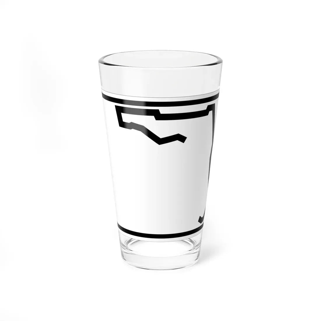 Florida blank wide (Florida) (Road Sign) Pint Glass 16oz 16oz - Go Mug Yourself