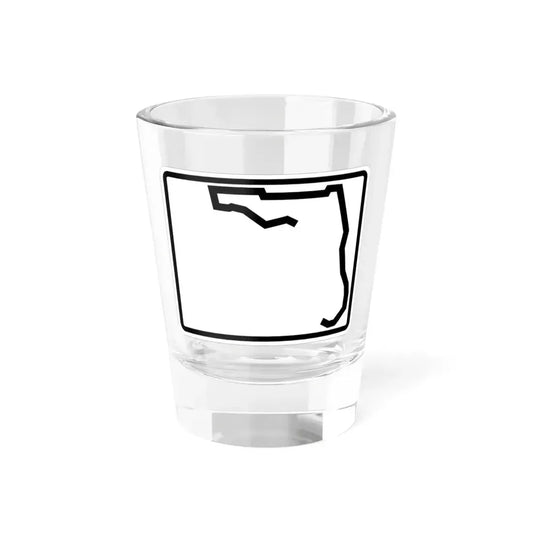 Florida blank wide (Florida) (Road Sign) Shot Glass 1.5oz 1.5oz - Go Mug Yourself
