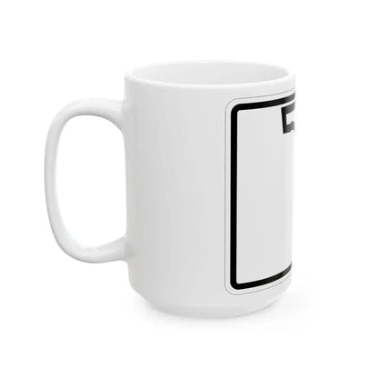 Florida blank wide (Florida) (Road Sign) White Coffee Mug - Go Mug Yourself