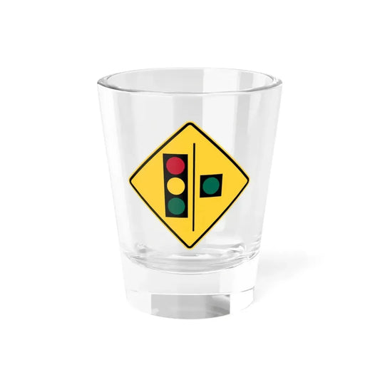 Florida CGTL Road Sign Continuous Green Through Lane (Florida) (Road Sign) Shot Glass 1.5oz 1.5oz - Go Mug Yourself