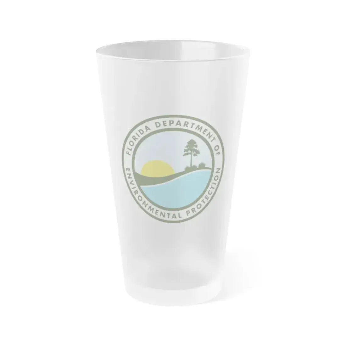 Florida Department of Environmental Protection - Frosted Pint Glass 16oz 16oz Frosted - Go Mug Yourself