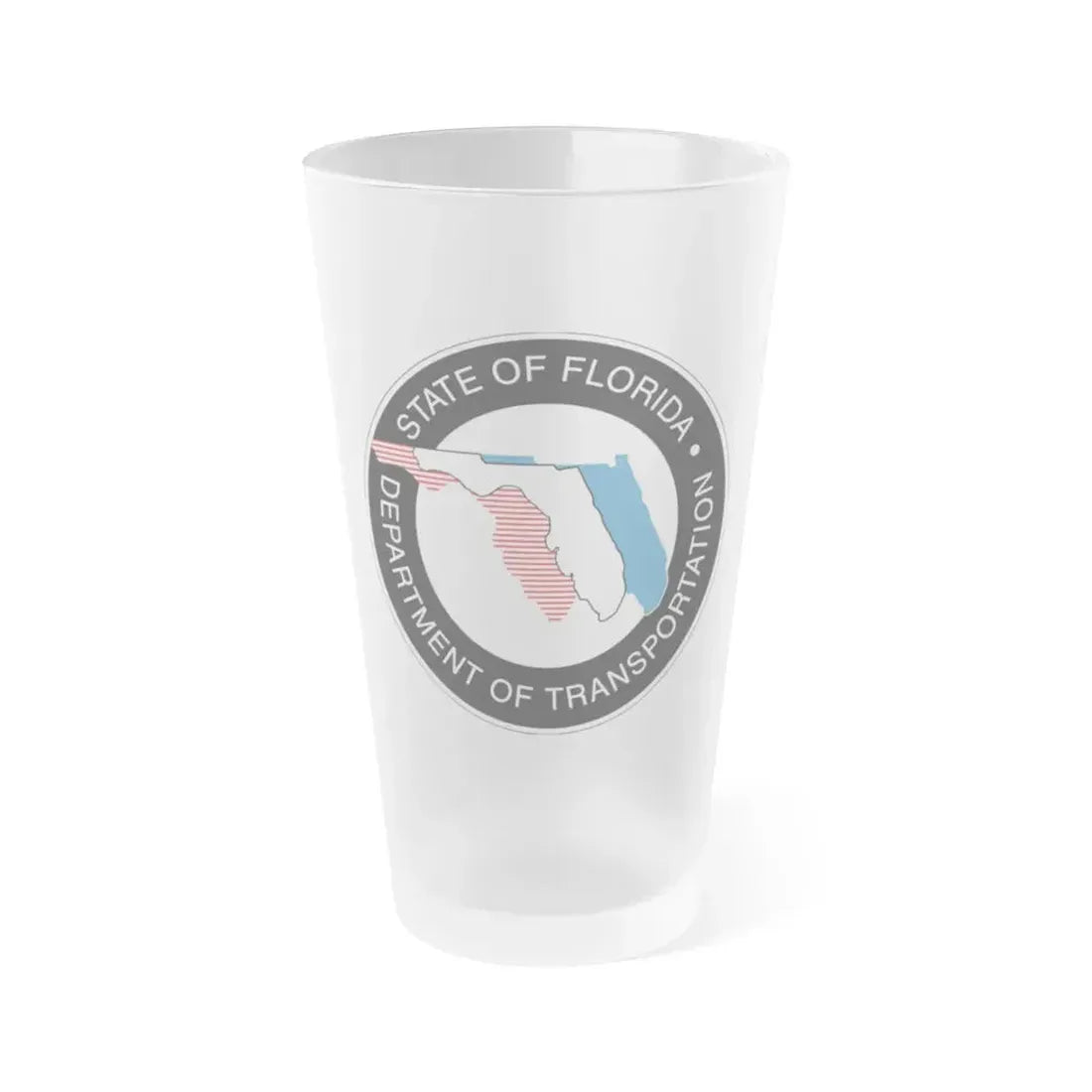 Florida Department of Transportation - Frosted Pint Glass 16oz 16oz Frosted - Go Mug Yourself