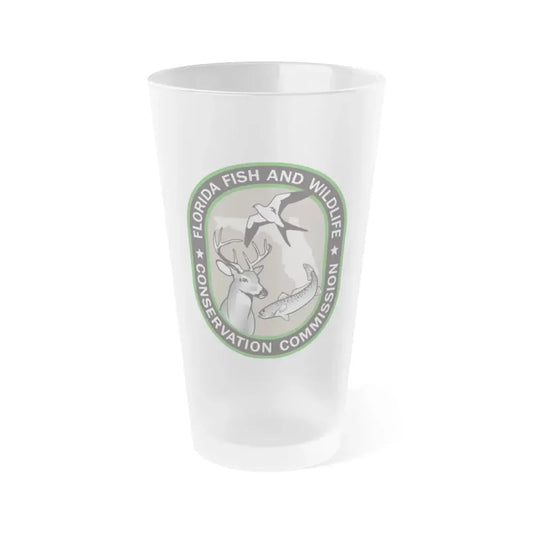 Florida Fish and Wildlife Commission - Frosted Pint Glass 16oz 16oz Frosted - Go Mug Yourself