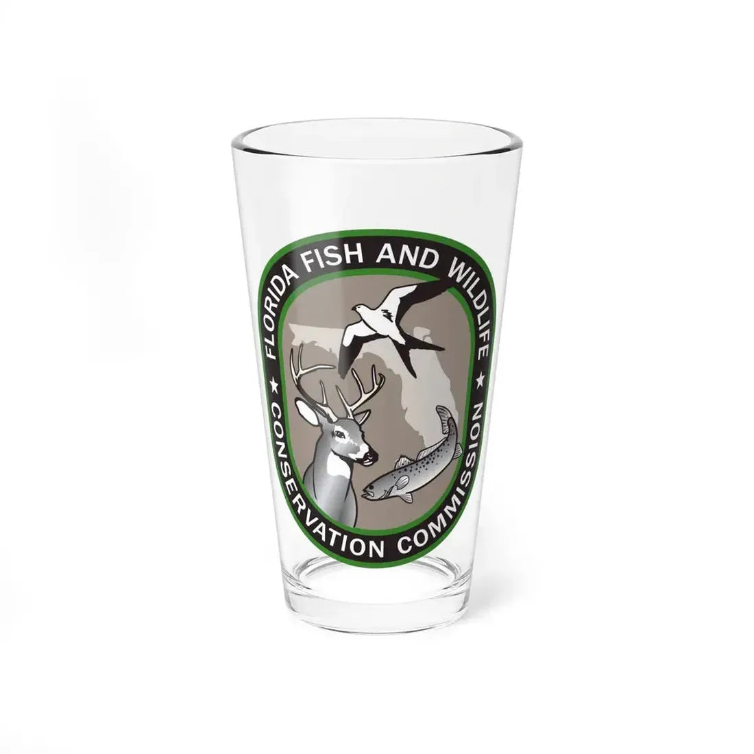 Florida Fish and Wildlife Commission - Pint Glass 16oz 16oz - Go Mug Yourself