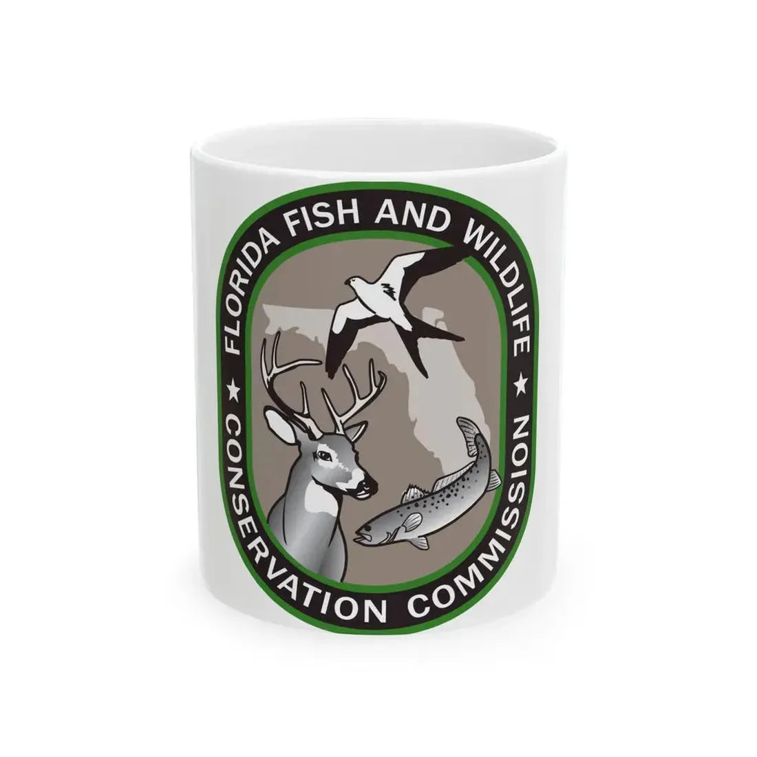 Florida Fish and Wildlife Commission - White Coffee Mug 11oz - Go Mug Yourself
