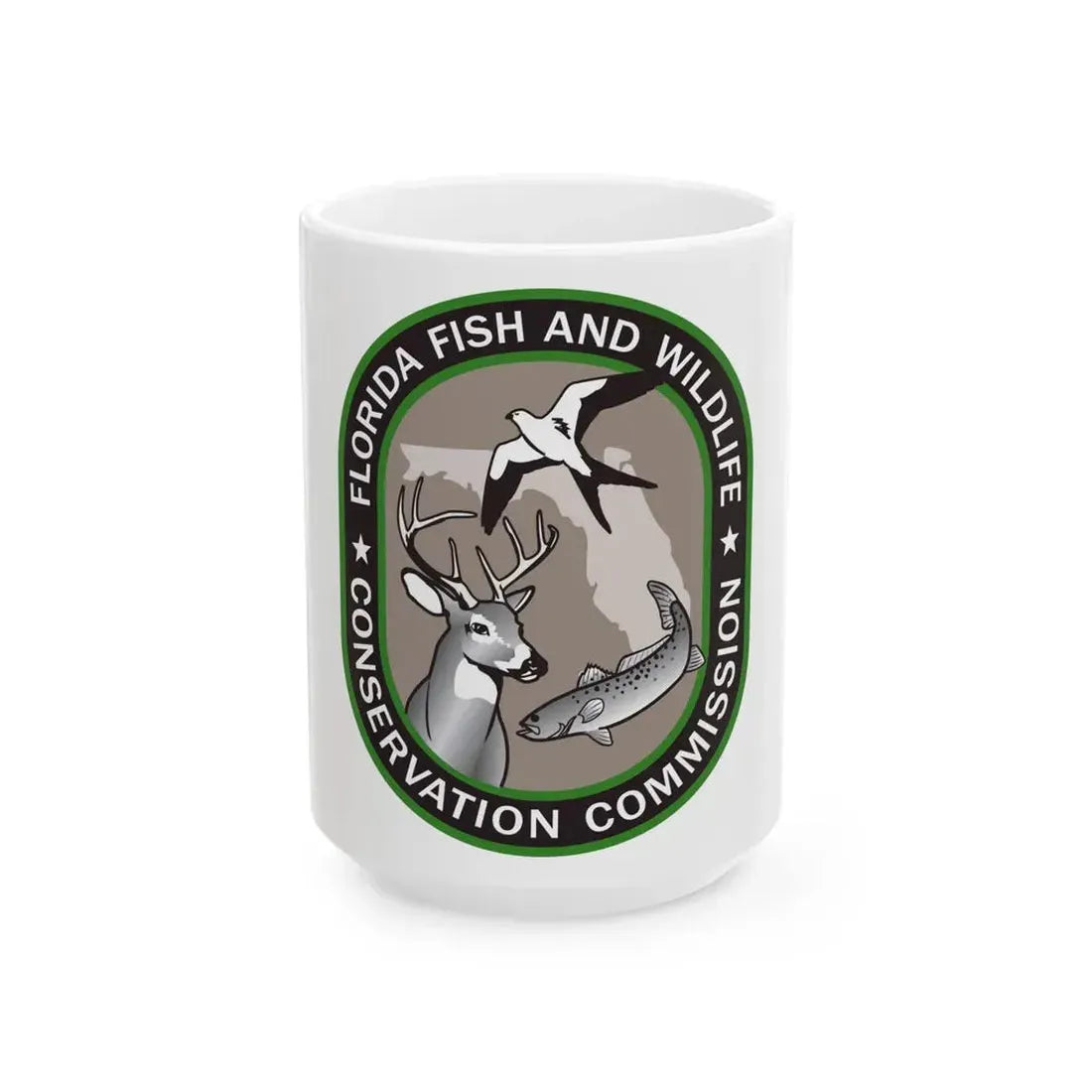 Florida Fish and Wildlife Commission - White Coffee Mug 15oz - Go Mug Yourself