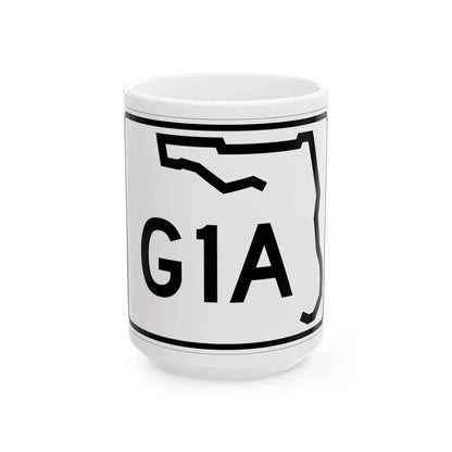 Florida G1A (Florida) (Road Sign) White Coffee Mug 15oz - Go Mug Yourself