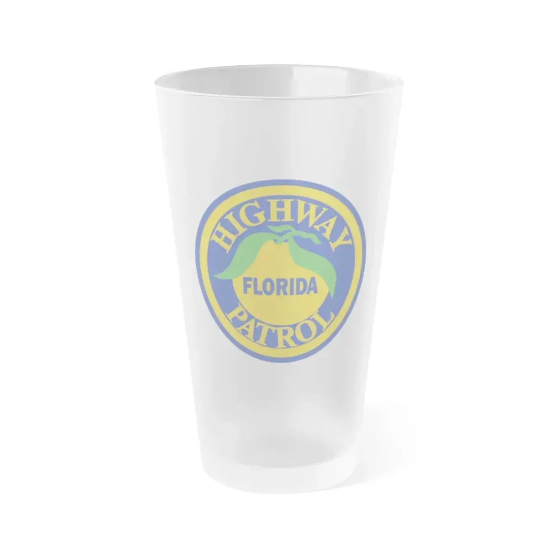 Florida Highway Patrol - Frosted Pint Glass 16oz 16oz Frosted - Go Mug Yourself