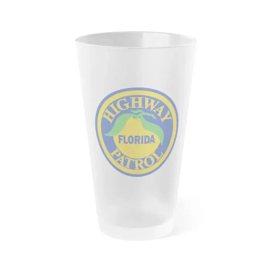 Florida Highway Patrol - Frosted Pint Glass 16oz 16oz Frosted - Go Mug Yourself