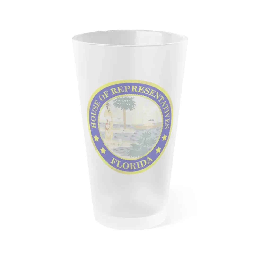 Florida House of Representatives - Frosted Pint Glass 16oz 16oz Frosted - Go Mug Yourself