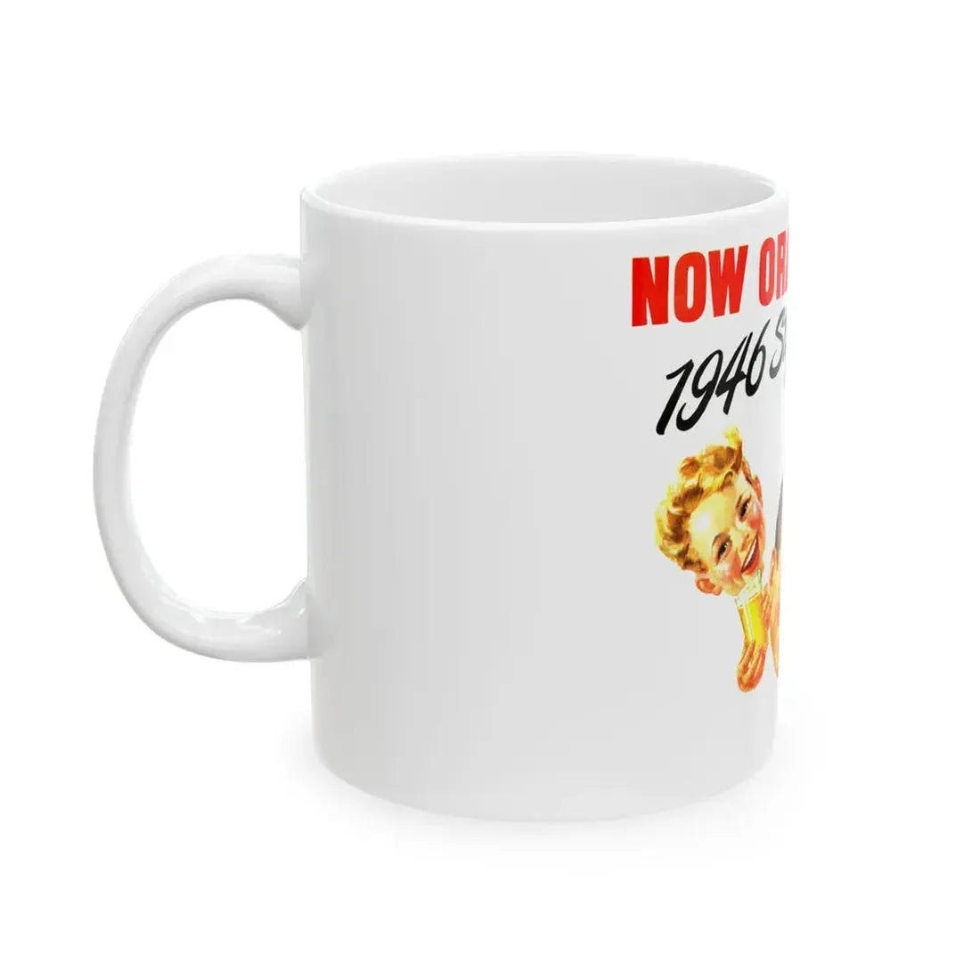 Florida Orange Juice ad, 1946 - White Coffee Mug - Go Mug Yourself