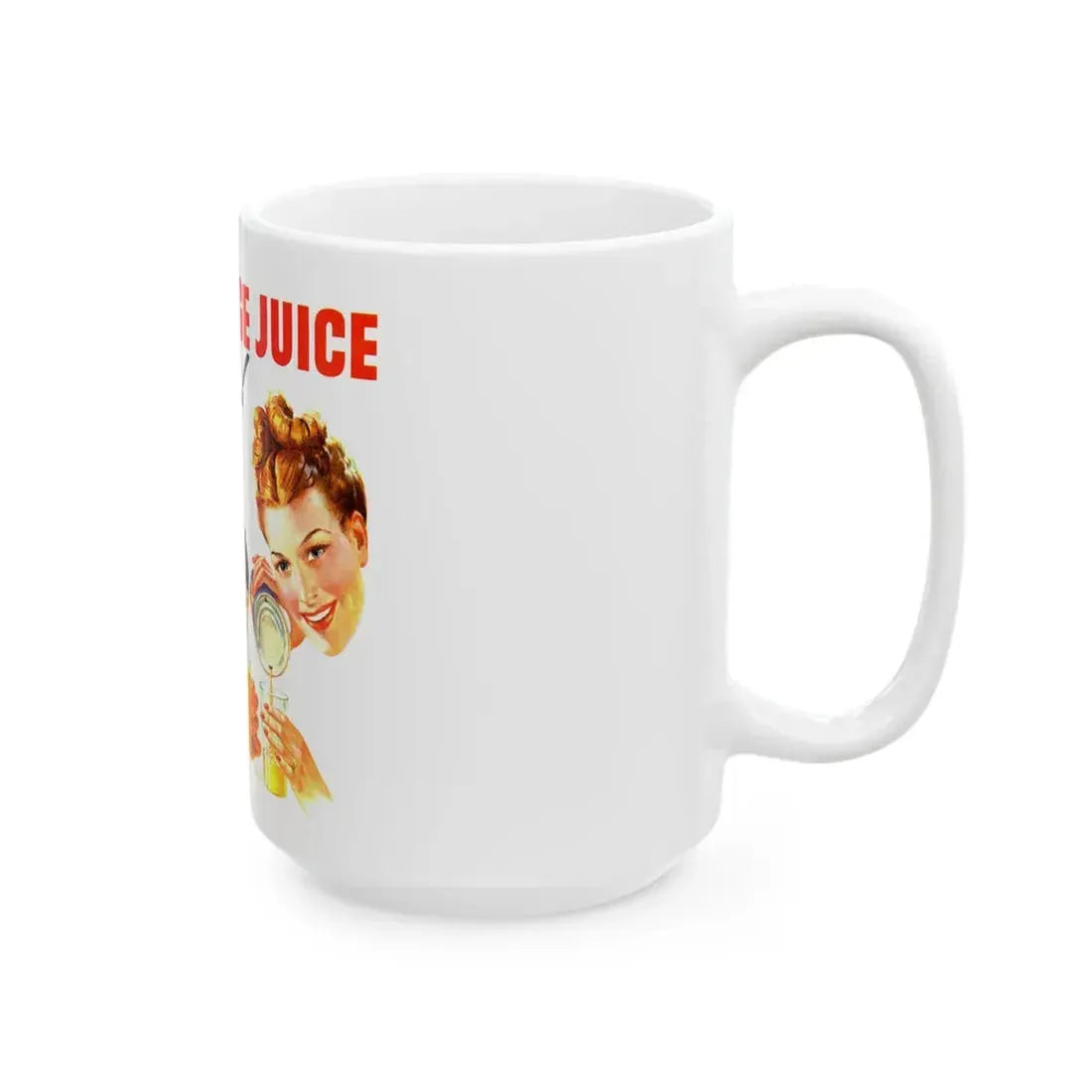 Florida Orange Juice ad, 1946 - White Coffee Mug - Go Mug Yourself