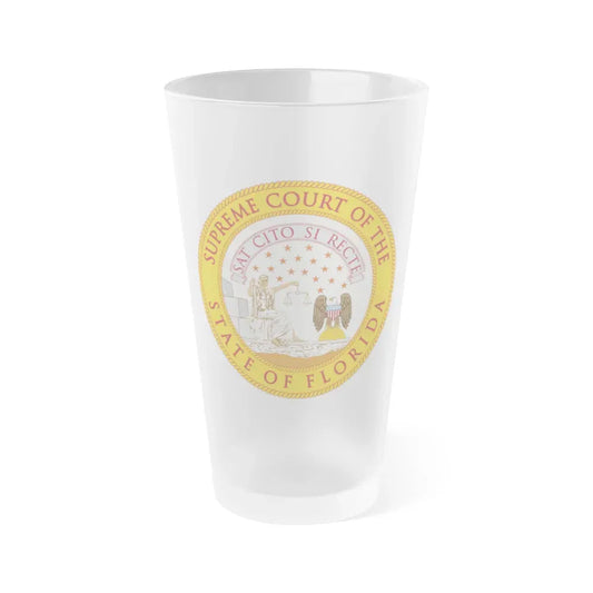 Florida Supreme Court - Frosted Pint Glass 16oz 16oz Frosted - Go Mug Yourself