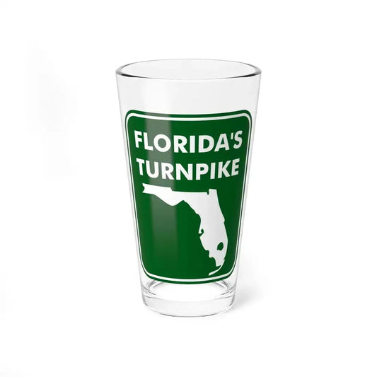 Floridas Turnpike (Florida) (Road Sign) Pint Glass 16oz 16oz - Go Mug Yourself