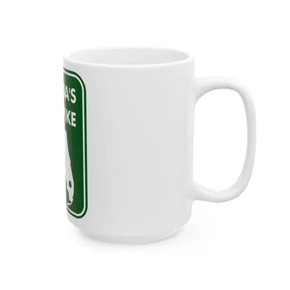 Floridas Turnpike (Florida) (Road Sign) White Coffee Mug - Go Mug Yourself