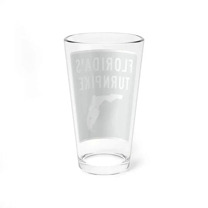 Floridas Turnpike shield (Florida) (Road Sign) Pint Glass 16oz - Go Mug Yourself
