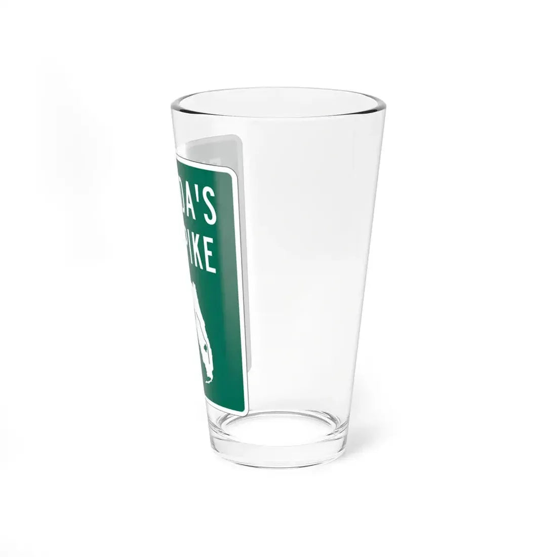 Floridas Turnpike shield (Florida) (Road Sign) Pint Glss 16oz - Go Mug Yourself