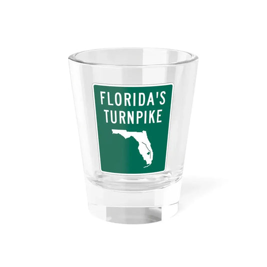 Floridas Turnpike shield (Florida) (Road Sign) Shot Glass 1.5oz 1.5oz - Go Mug Yourself