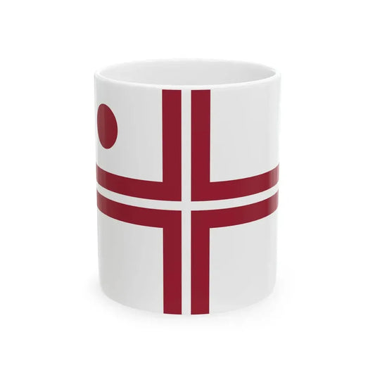 Flotilla Admiral Flag of Latvia (Latvia) White Coffee Mug 11oz - Go Mug Yourself